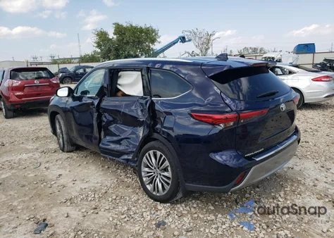2021 Toyota Highlander Platinum из США, поврежденный, VIN 5TDFZRBH8MS110417